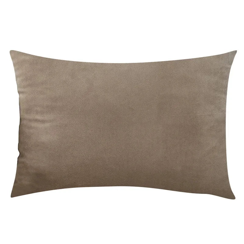Madeline Velvet Throw Pillow Cover – Nordic Plaid Design | 30x50cm (Cover Only)