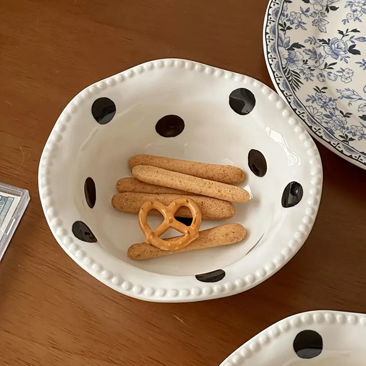 Charlotte's Ceramic Polka Dot Handmade Bowl