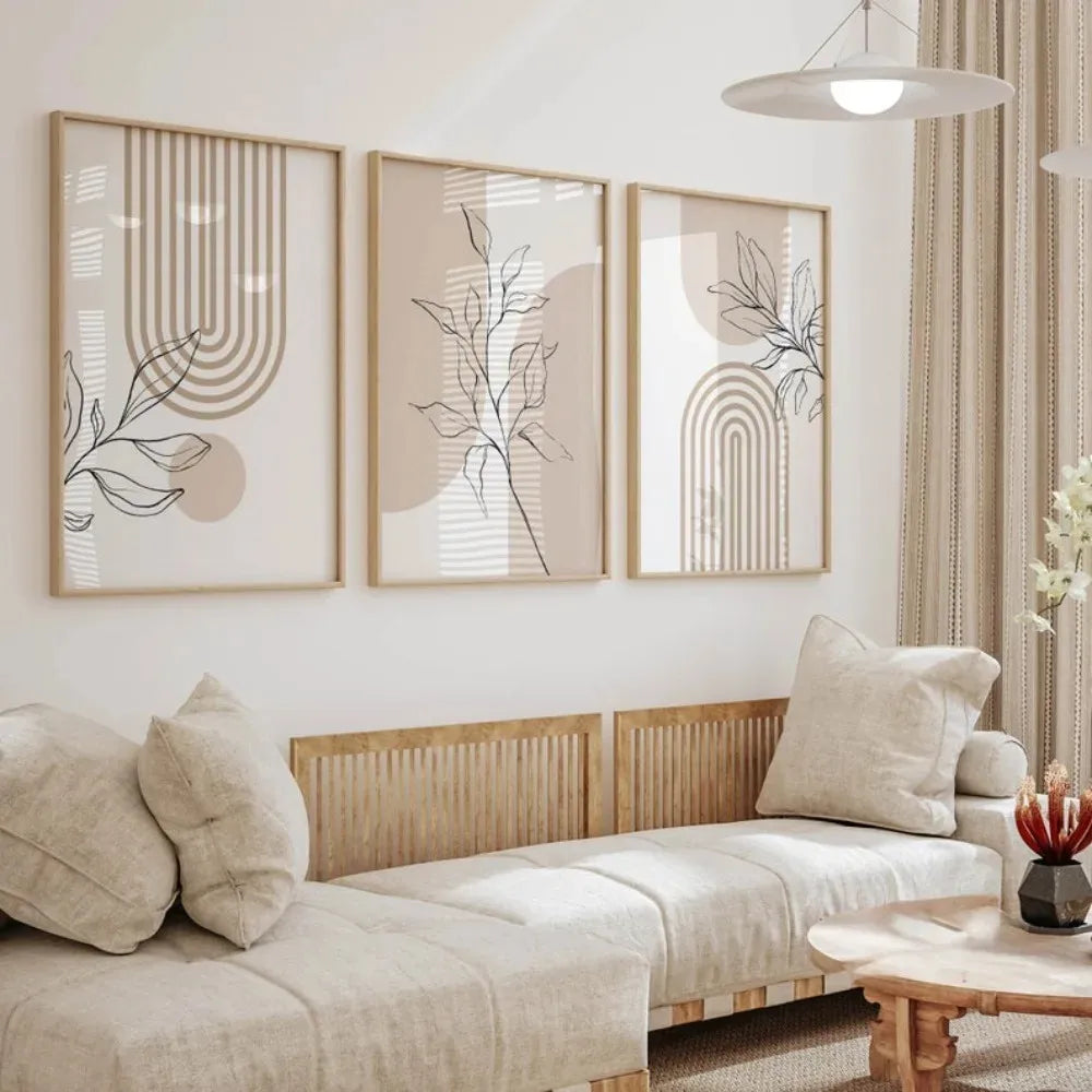 Neutral Wall Prints for Modern Minimalist Home