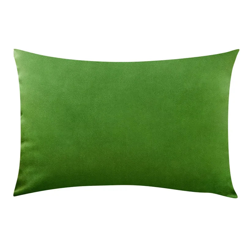 Madeline Velvet Throw Pillow Cover – Nordic Plaid Design | 30x50cm (Cover Only)