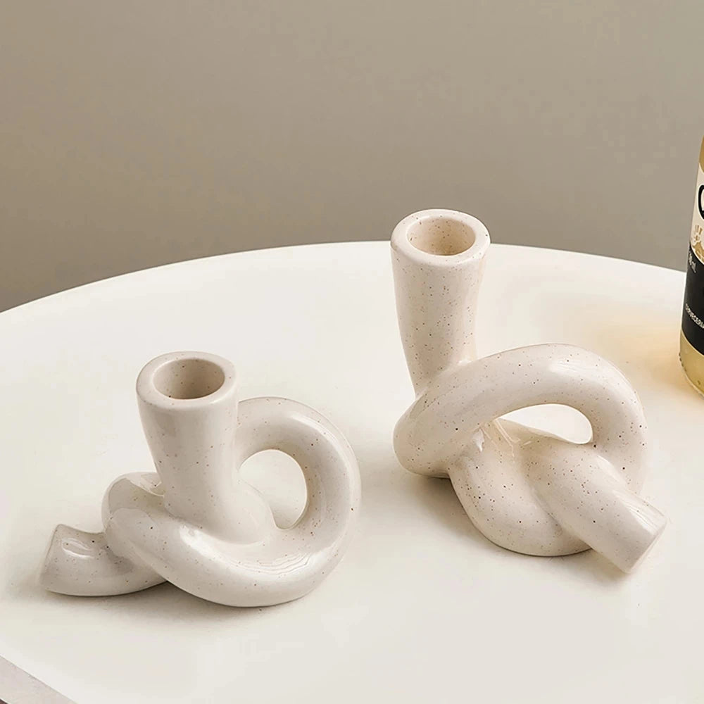 The Petra Ceramic Candlestick Holder