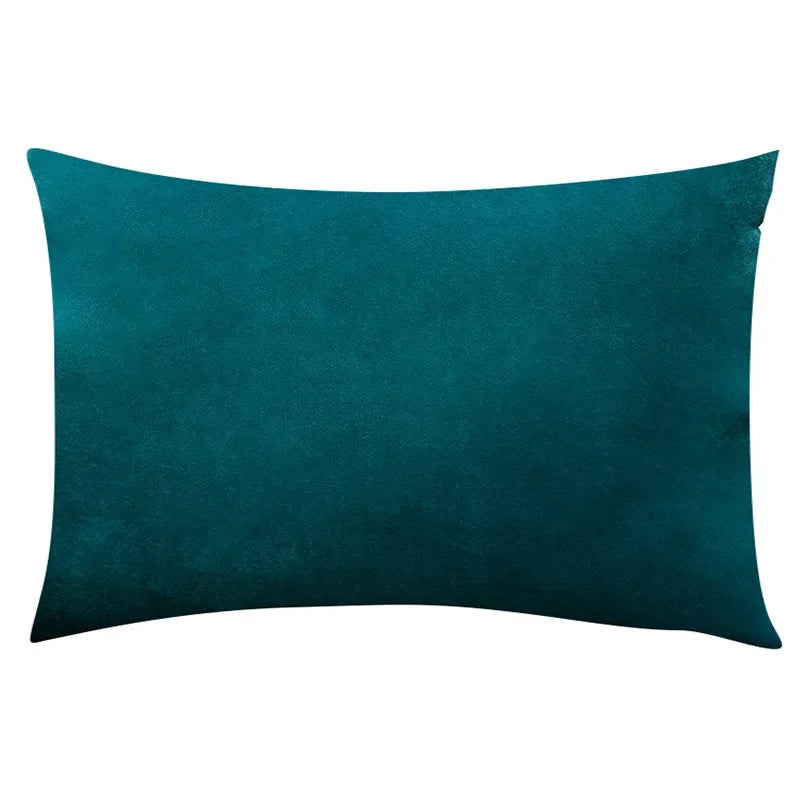 Madeline Velvet Throw Pillow Cover – Nordic Plaid Design | 30x50cm (Cover Only)