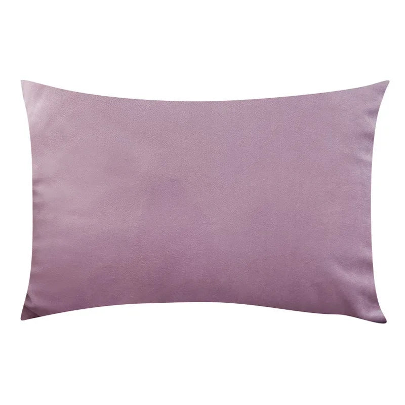 Madeline Velvet Throw Pillow Cover – Nordic Plaid Design | 30x50cm (Cover Only)