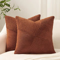 Corduroy Throw Pillow Cover – Boho Windmill Texture | 45x45cm (Cover Only)