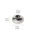 Silver Electroplated Ceramic Candle Holder – Modern Luxury Home Decor