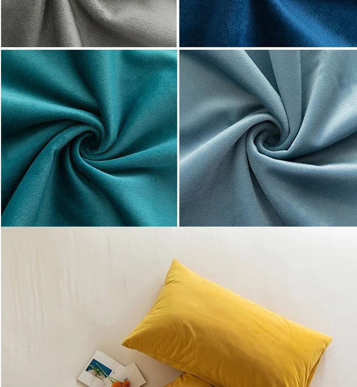 Madeline Velvet Throw Pillow Cover – Nordic Plaid Design | 30x50cm (Cover Only)
