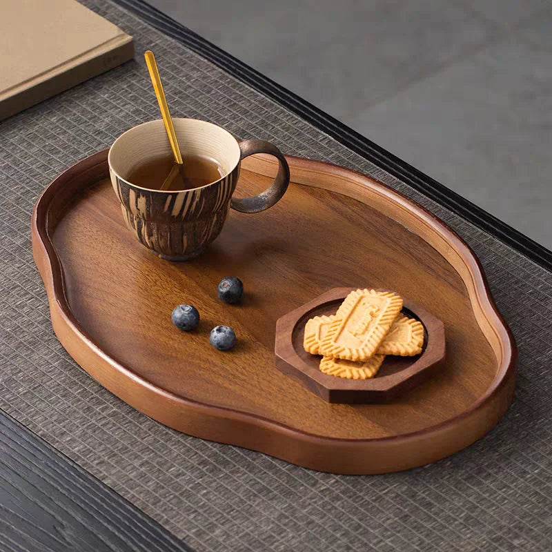 The Sienna Wooden Decorative Serving Tray