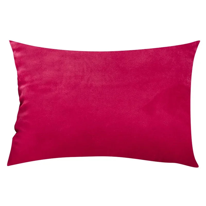 Madeline Velvet Throw Pillow Cover – Nordic Plaid Design | 30x50cm (Cover Only)