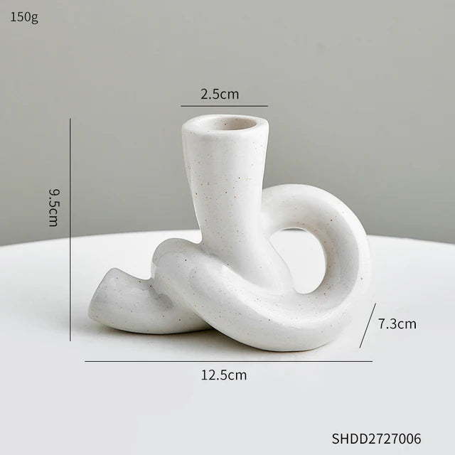 The Petra Ceramic Candlestick Holder