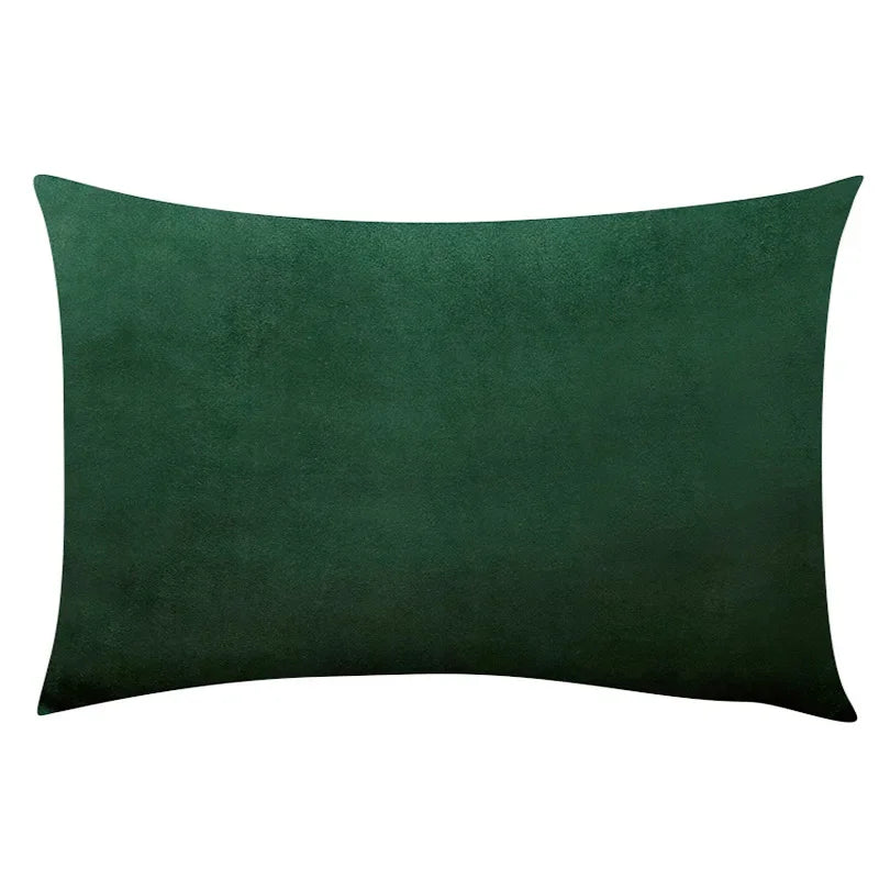 Madeline Velvet Throw Pillow Cover – Nordic Plaid Design | 30x50cm (Cover Only)