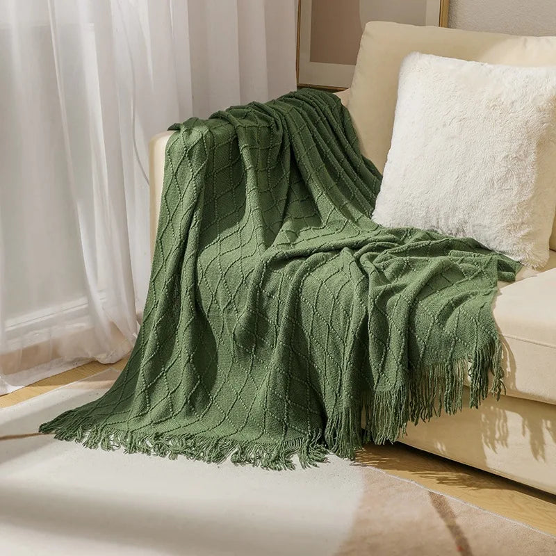 Luxury Knitted Throw Blanket