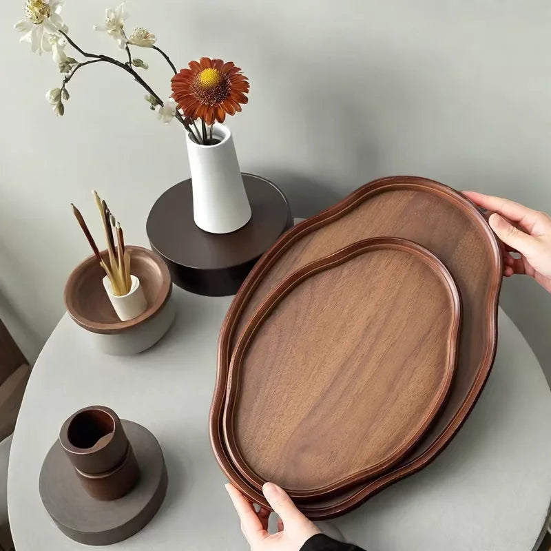 The Sienna Wooden Decorative Serving Tray