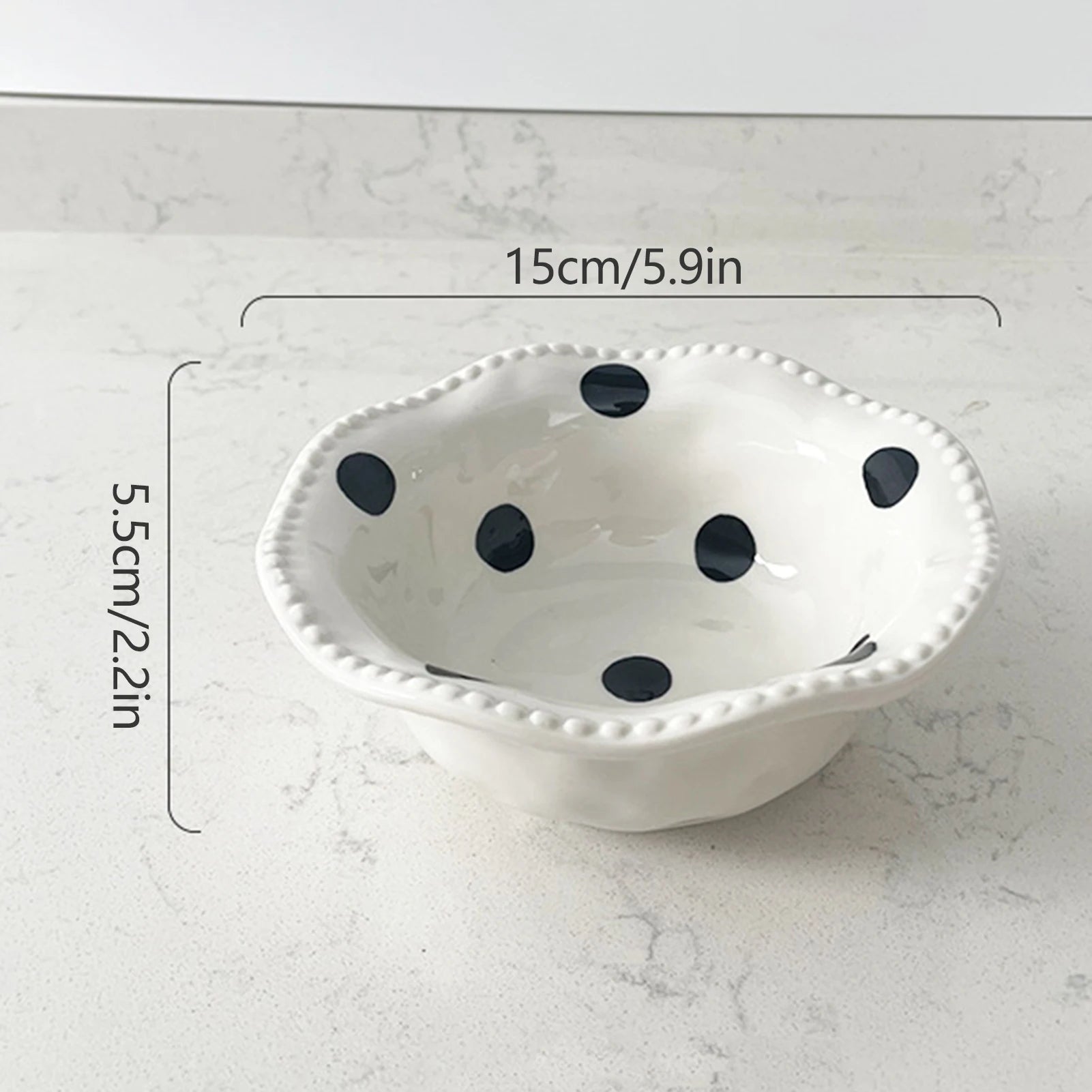 Charlotte's Ceramic Polka Dot Handmade Bowl