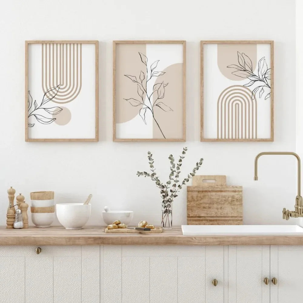 Neutral Wall Prints for Modern Minimalist Home
